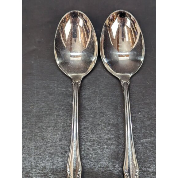 Oneidacraft Deluxe Chateau Stainless 6.75" Soup Spoons Replacement 4 Pieces - Picture 5 of 8